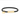 Pulsera trenzada negra con barra grabada en tono dorado y dije redondo en tono dorado