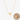 Collar con dije de corazón en tono dorado, grabado personalizado con una A y un corazón, sobre cadena fina