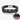 Pulsera de cuero trenzado negro con cierre plateado y placa grabada con DON'T LET THE HARD DAYS WIN