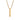 Gold square prism necklace without engraving