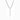 Silver square prism necklace without engraving