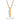 Gold square prism necklace size guide, 4 cm (1.6 inch) pendant length, 0.5 cm thickness and 60 cm (23.6 inch) necklace length