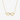 Collar con dije de infinito en tono dorado con piedras transparentes y cadena fina