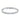 Silver-tone tennis bracelet with cubic zirconia and a fold-over clasp on a white background