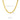 Collar de cadena de serpiente plana en tono dorado, 3 mm de ancho, 50 cm de largo