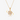 Gold-tone rotatable four-leaf clover pendant necklace with clear stones, arrows showing rotation