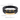 Gold-tone plate bracelet with black clasp, 1.6 in plate length, 0.2 in thickness, bracelet length 8.3 in