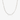 Collar de eslabones alargados plateado sobre fondo claro