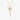 Gold-tone butterfly pendant necklace with a two-strand tassel of clear stones, product view